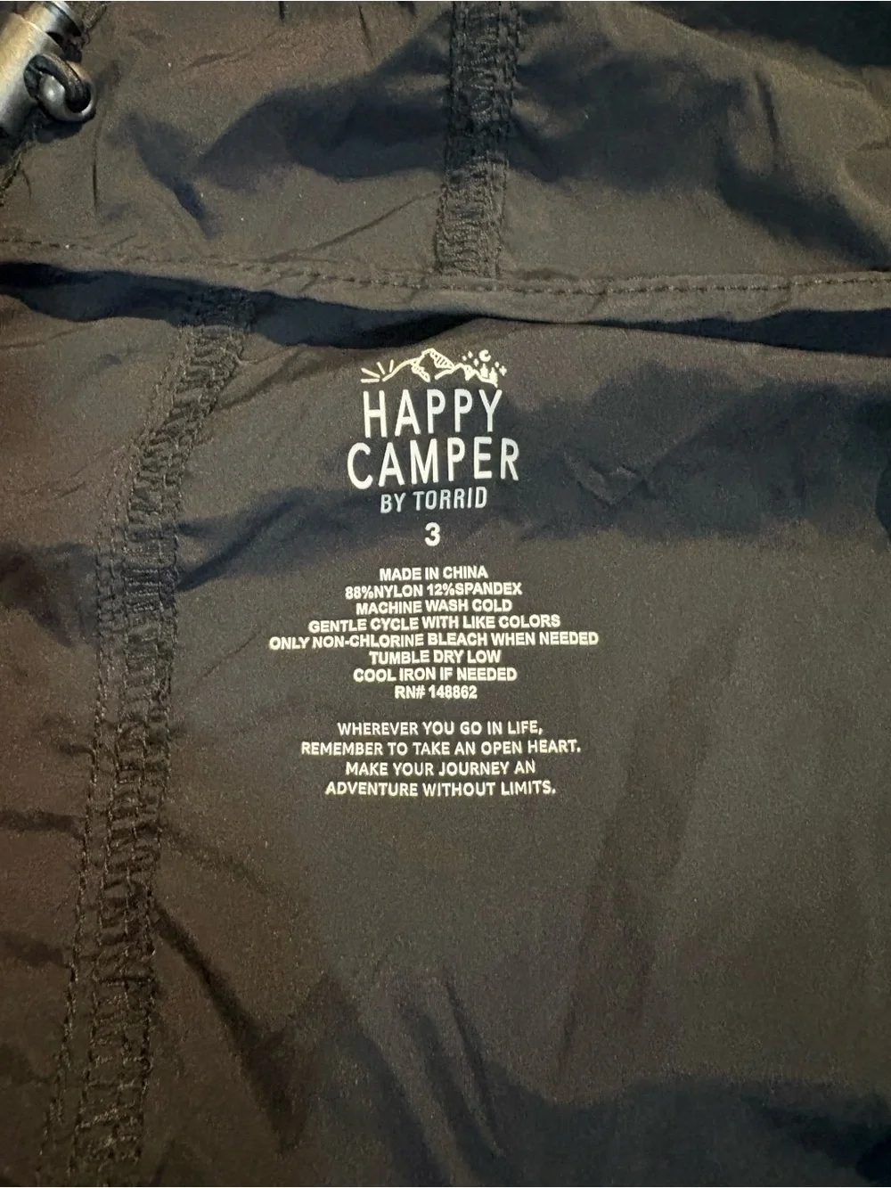 torrid happy camper women’s size 3 lightweight hooded jacket